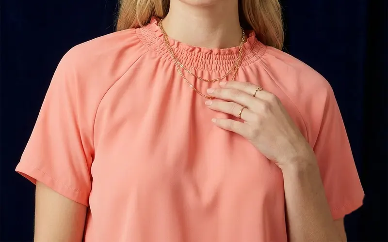 A coral piece worn — a colour of its own