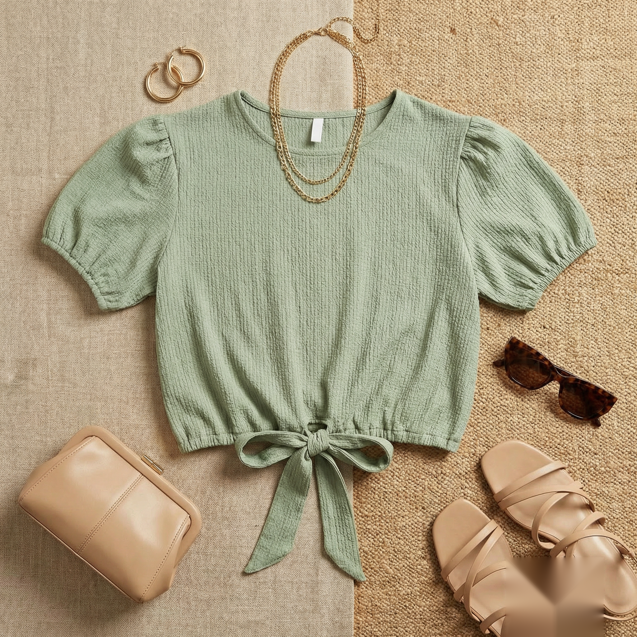 A sage tee, made to be worn